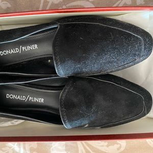 Cute black suede flats. New in the box.